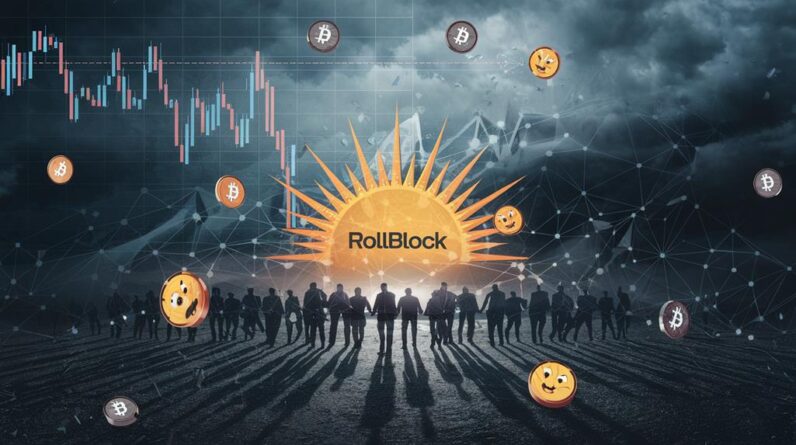 memecoins decline rollblock soars