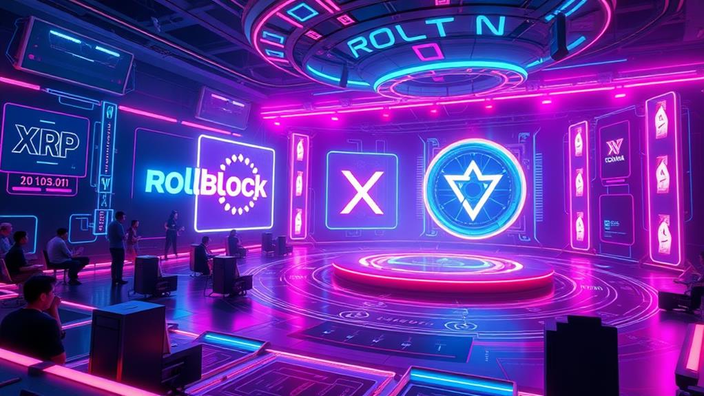 rollblock competes with xrp solana