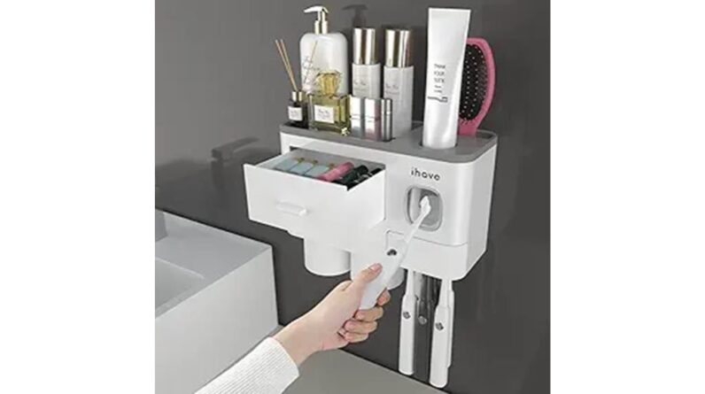 two cup toothbrush holder